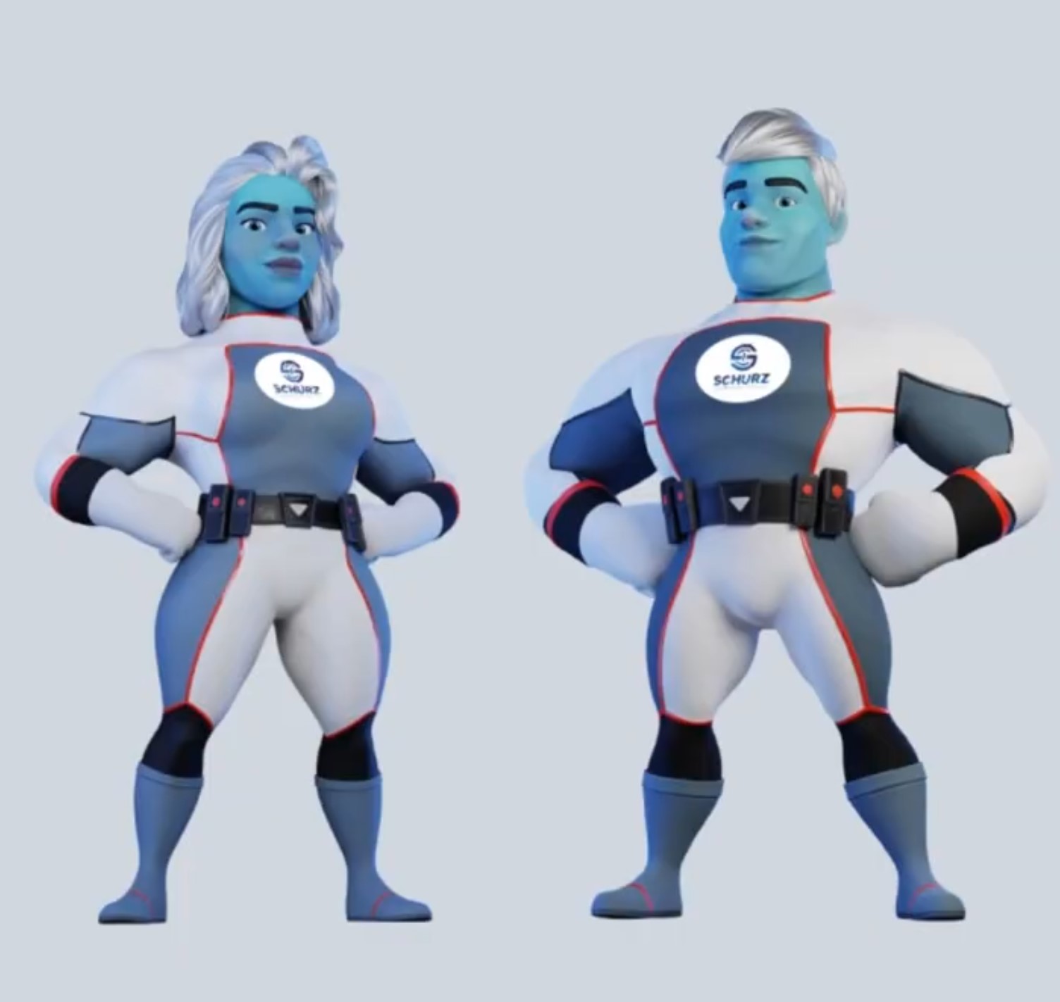 Complete polished 3D character model with final textures, details, and ready for animation